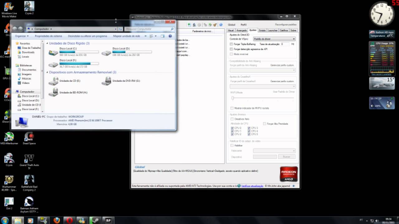 RadeonPro - AMD ATI-Tutorial Ativar Vsync = Sincronia Vertical - YouTube