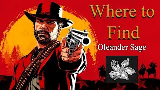 RDR2 Online - Oleander Sage locations