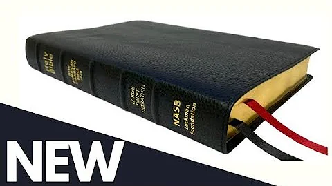 NASB2020 Large Print Ultrathin Reference Bible (Black Calfskin)