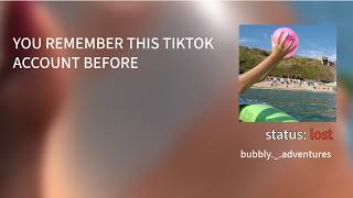 !!LOST MEDIA!! Bubbly._.Adventures Tiktok Account