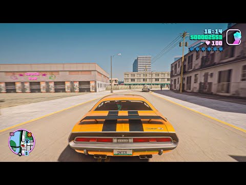 GTA: Vice City Remastered 2022 Gameplay! RTX 3090 Next-Gen Ray Tracing Graphics [GTA 5 PC Mod]