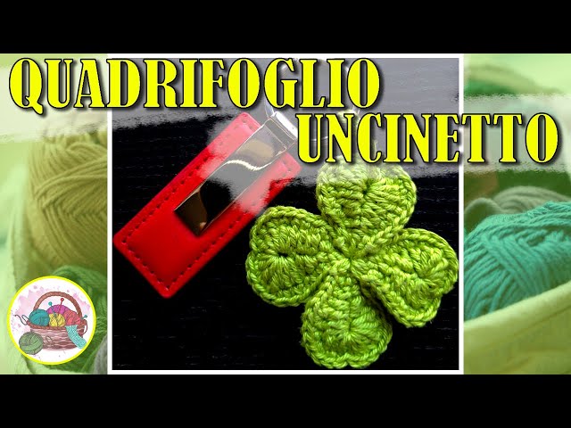 EASY CROCHET FOUR LEAFLET - Quick and easy crochet four leaf clover  tutorial 