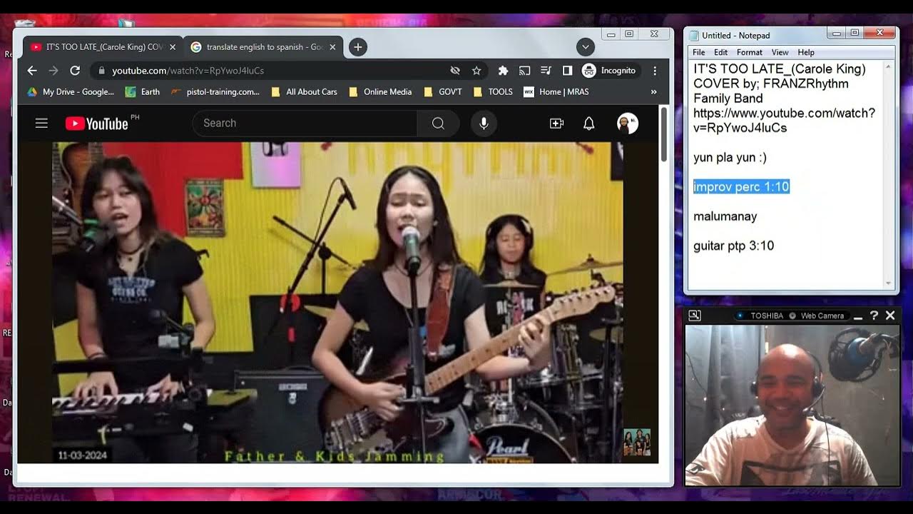PINOY REACTS: IT'S TOO LATE_(Carole King) COVER by; @FRANZRhythm Family Band PINOY REACTS: IT'S TOO LATE_(Carole King) COVER by; @FRANZRhythm Family Band