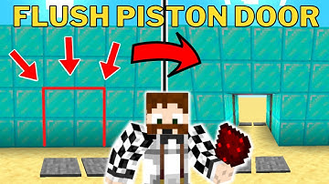 ULTIMATE 2x2 Flush Minecraft Piston Door Redstone Tutorial