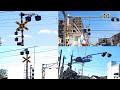 【踏切】オーバーハング型警報機が短い踏切から長い踏切まで集めてみた (Railroad crossing in Japan)