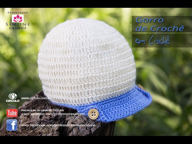 Gorro Bebê de Crochê - Professora Simone - YouTube
