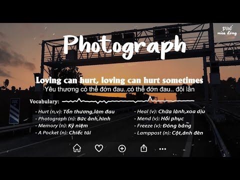 Video Photograph - Ed Sheeran | ( Lyrics + Vietsub ) | Luyện... - youtube