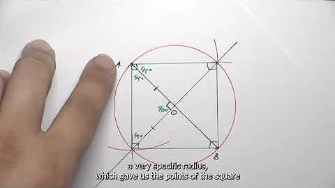 Construct a square given the diagonal