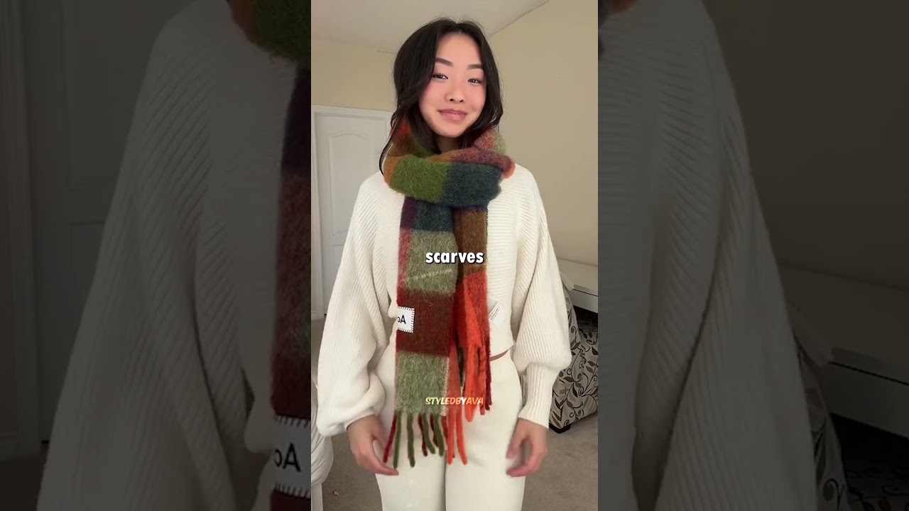 🧣✨ Viral Scarf Hack for Winter Outfits  Chic & Cozy Look