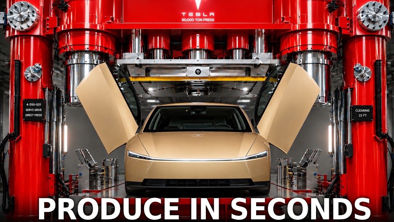 Tesla Giga Press 4.0 Unveils 3 Upgrades to Replace Welding Robots! – Video