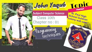 Class 10th Chapter :01 programming techniques (Topic : Flowchart )