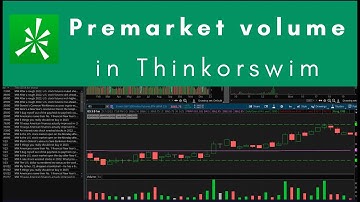 Accumulative Premarket Volume in Thinkorswim (Thinkscript)