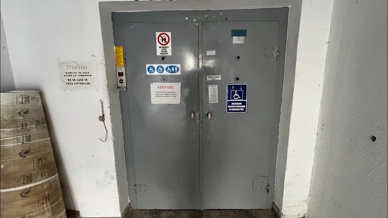 Nice Old Modernised IFMA Freight Traction Elevator@Ulipa Shopping Center, Deva, Romania