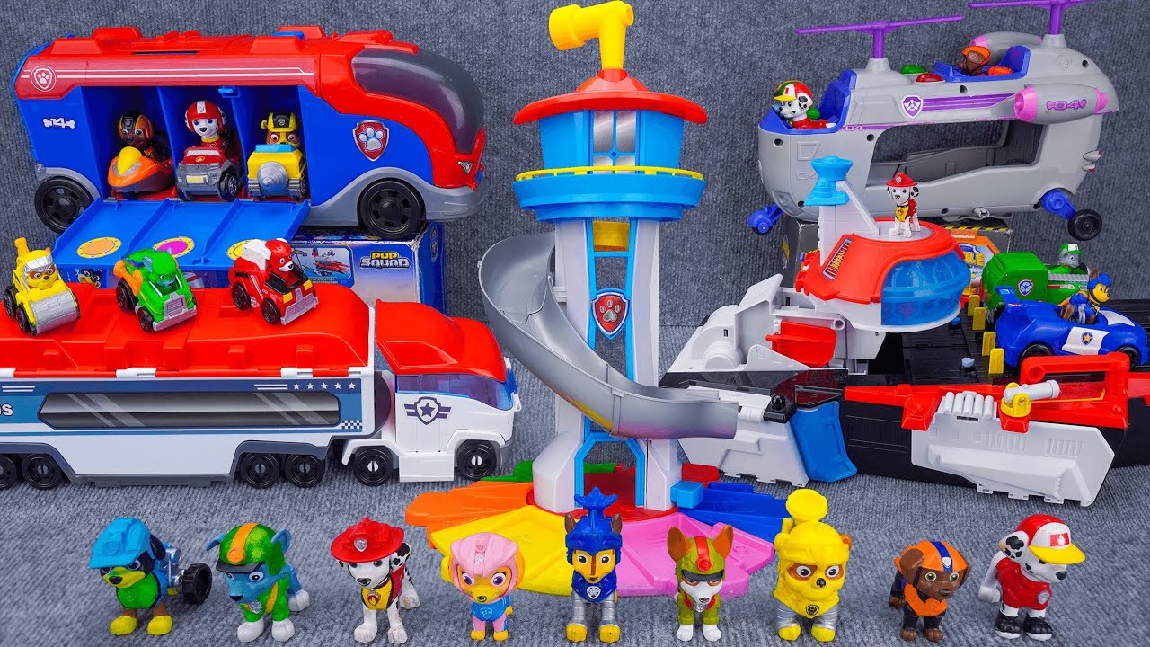 27 Minutes of Satisfying Unboxing | cool Paw Patrol: Sea Aircraft Carrier Rescue ASMR | Review Toys