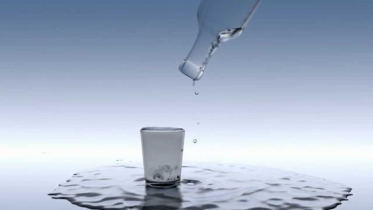 Pouring Water Blender 2.61 Fluid Simulation (Cycles HD Render) YouTube