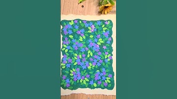 Forget me nots #forgetmenots #floralseries #flowers #gouache #meadow #satisfying #aesthetic #viral