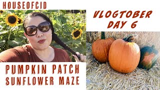 Pumpkin Patch & Sunflower Maze - Vlogtober 2019 Day 6