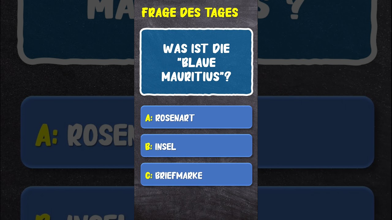 Quiz-Frage 015 Frage des Tages, Allgemeinwissen 