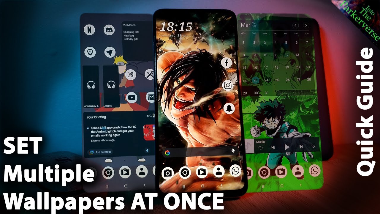 Set Multiple Wallpapers On Android Homescreen 2021 Quick Guide YouTube