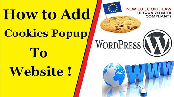 How to Add an EU Cookie Popup to Your Wordpress & HTML WebSite | GDPR Solution |