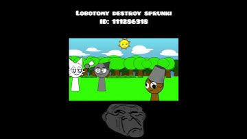 Lobotomy destroy #sprunki #geometrydash #shorts