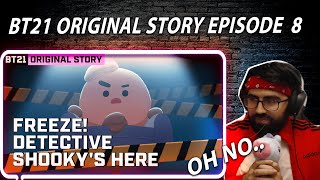 Falsely Accused! - Shiki Reacts To - BT21 ORIGINAL STORY EP 8 - Who ate up Crunchy Squad? | Reaction