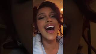 CardiB tries to sing like Rihanna ??please dont do our girl like that cardib rihanna