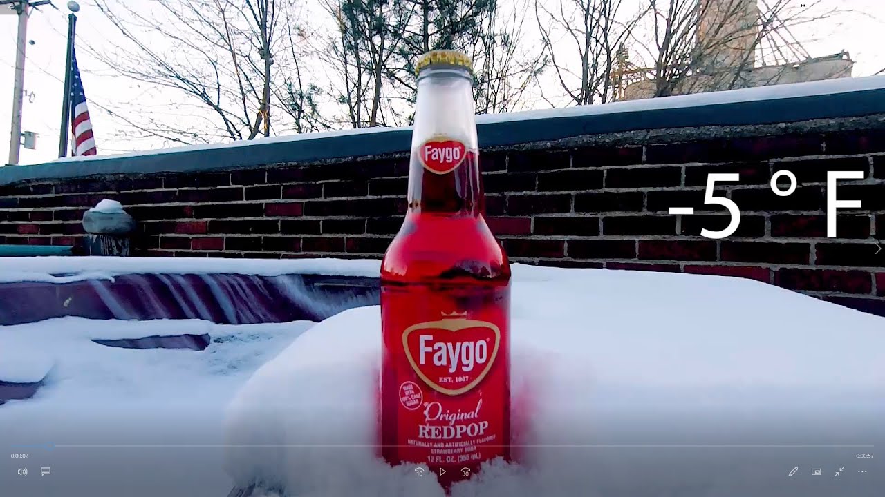 Subzero Temps Make A Faygo Redpop Slushie In Under An Hour Subzero Temps Make A Faygo Redpop Slushie In Under An Hour