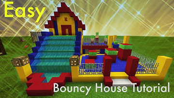Minecraft Tutorial How To Make A Bouncy House