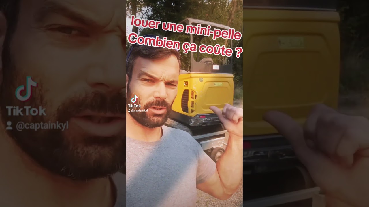 Combien coûte la location d'une mini-pelle 