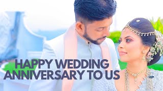 අවුරුදු 4කට කළින් අද වගේ දවසක| Happy wedding anniversary to us @WathsalaSaranga