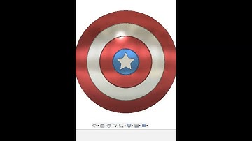 #SHORTS Captain America Shield Design #SHORTS. Captain America Shield Design In Fusion 360. #SHORTS.