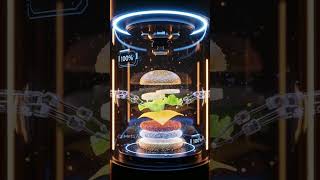Quantum Pizza + Burger AI Machine #QuantumMachine #FoodPrinter #MechanicalASMR  #SatisfyingVideo