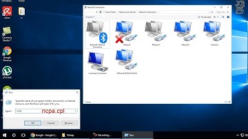 How to open network connections using run command