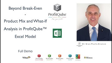 Beyond Break-Even - Product Mix and What-If Analysis in ProfitQube™ Excel Model