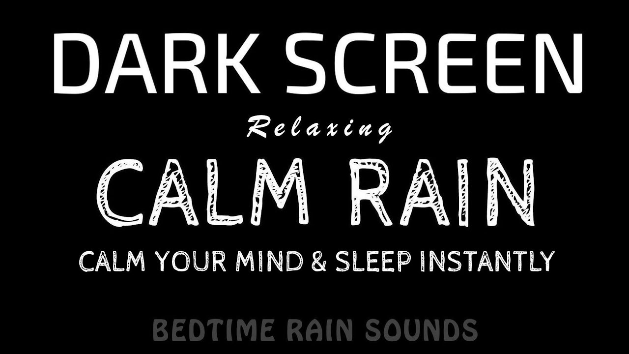 Deep Sleep Instantly All Night! Calming RAIN Sounds to Relax & Calm Your Mind | Black Screen ASMR