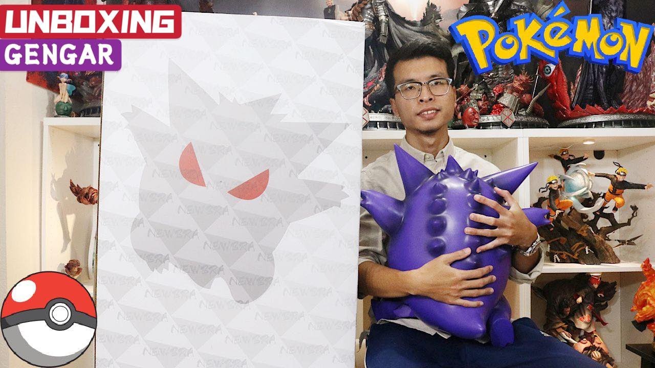 UNBOXING GENGAR STATUE MY FAVORITE POKEMON BY NEWBRA STUDIO, SO CHUBBY!! 