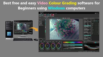 Best free and easy Video Colour Grading software for Beginners using Windows computers.