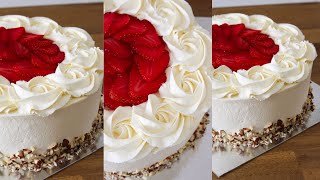 Gateau à la fraise ( façon fraisier ) layer cake fraise