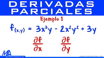 Derivadas Parciales de primer orden | Ejemplo 1