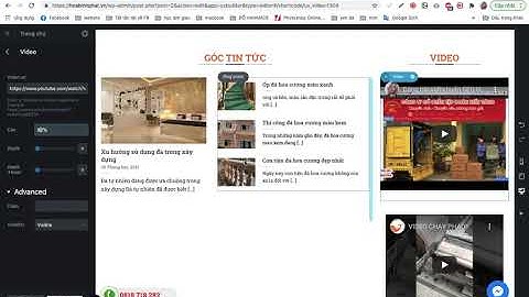 Hướng dẫn chèn video ngoài trang chủ website bán hàng wordpress