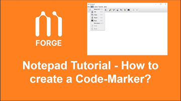 Mobioos Forge - Creating a Code-Marker (Notepad tutorial)