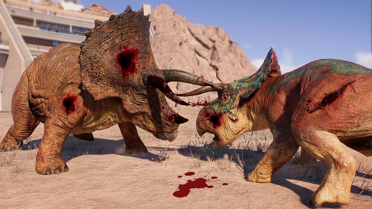 Nasutoceratops y Sinoceratops, Jurassic World Dominion.