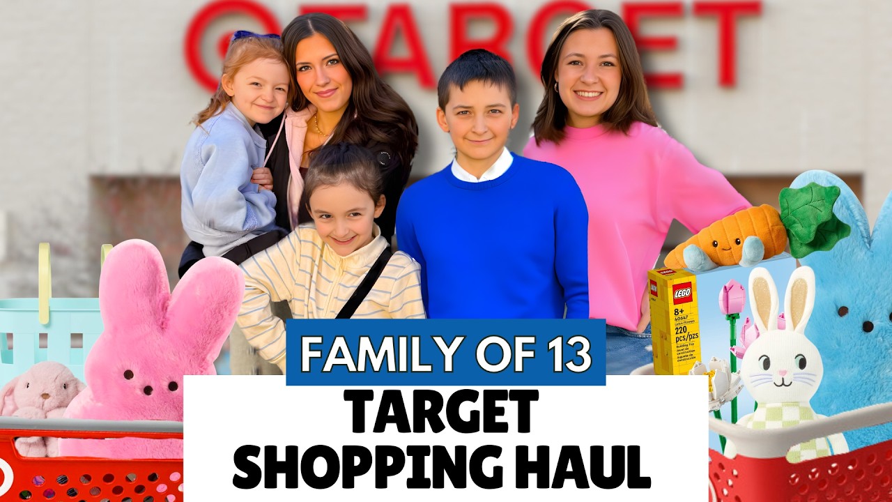 Shopping at Target With 7 of My Kids | Spring Finds + Family of 13