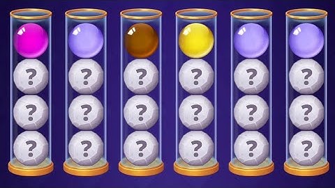 Ball Sort Genius Levels 51-52-53-54-55 Gameplay Walkthrough