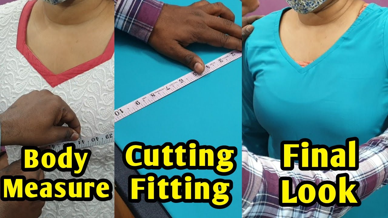 34 Size Kurti Cutting | Suit Cutting Kaise Karen | How To Cut Kurti For  Beginers. - YouTube