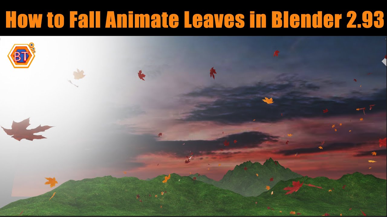 How to Fall Animate Leaves in Blender 2.93 YouTube