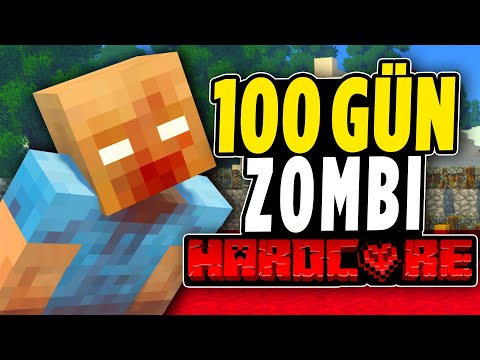 Zombi Kasırgasında Nasıl Hayatta Kaldım? / Minecraft 100 Gün Zombi Salgını Hardcore -  Bölüm 3