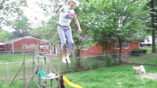 Shelby On The Trampoline