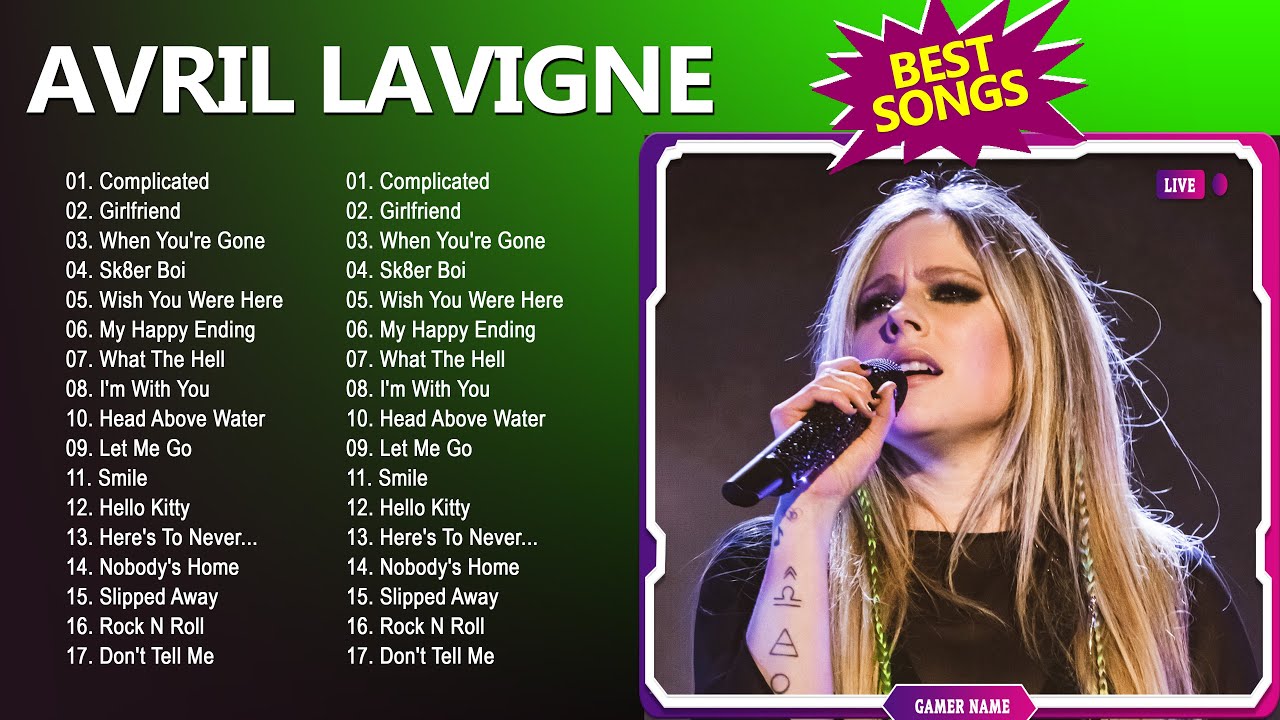 Avril Lavigne - Greatest Hits 2024 - TOP Songs of the Weeks 2024 - Best Playlist Full Album